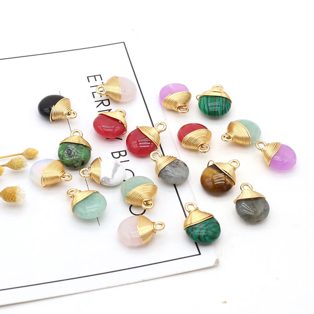 3pcs Natural Crystal Quartz Opal White Tiger Eye Stone Pendant Charm for Necklace Earring Jewelry Making Gift Size 10x14mm
3pcs Natural Crystal Quartz Opal White Tiger Eye Stone Pendant Charm for Necklace Earring Jewelry Making Gift Size 10x14mm