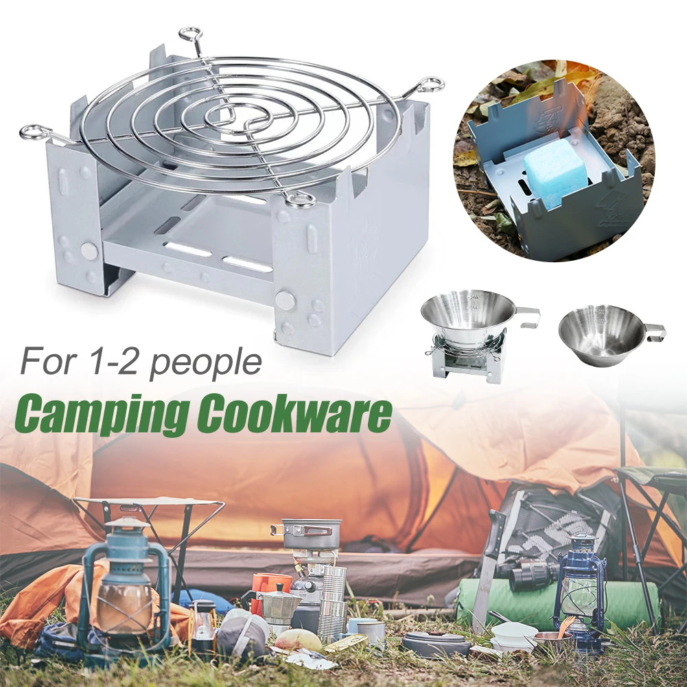 Anti-rust Stainless Steel Cookware Solid Alcohol Fuel Stove Mini Pot Food Racks Multipurpose Cookware Backpacking Accessories
Anti-rust Stainless Steel Cookware Solid Alcohol Fuel Stove Mini Pot Food Racks Multipurpose Cookware Backpacking Accessories