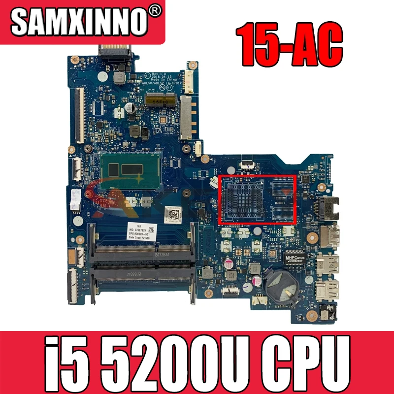 Материнская плата BDL50 для ноутбука HP 15-AY 15-AC CPU i5 5200U DDR3 100%
Материнская плата BDL50 для ноутбука HP 15-AY 15-AC CPU i5 5200U DDR3 100%