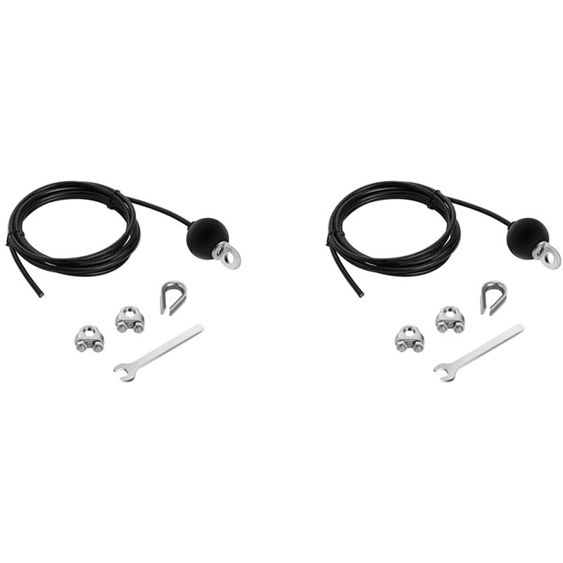 2 Set 2.5Meters Gym Adjustable Cable Wire Rope Heavy Duty Steel Replacement Parts For Home Gym Fitness Cable 
2 Set 2.5Meters Gym Adjustable Cable Wire Rope Heavy Duty Steel Replacement Parts For Home Gym Fitness Cable