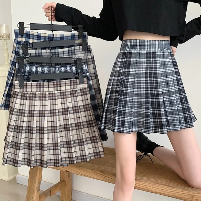 Half-length Skirt 2022 Spring New Style Korean College Style Pleated Skirt Plaid High Waist Thin A-line Skirt
Half-length Skirt 2022 Spring New Style Korean College Style Pleated Skirt Plaid High Waist Thin A-line Skirt