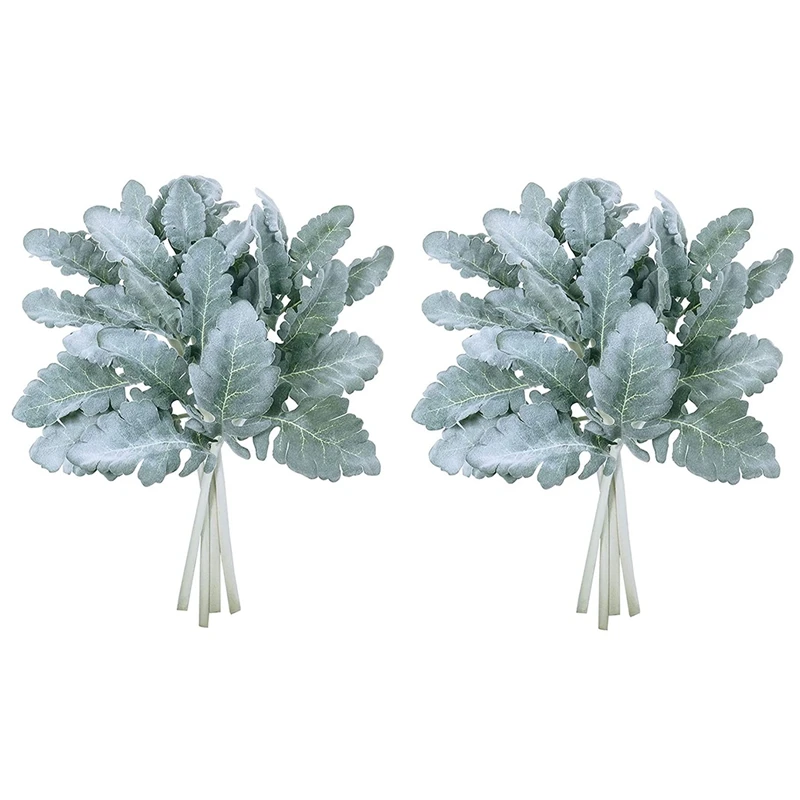 8 Pcs Artificial Flocked Miller Leaves Stems Greenery Sprays Flocked Miller Leaves Branches Green Twigs for Vase Bouquet
8 Pcs Artificial Flocked Miller Leaves Stems Greenery Sprays Flocked Miller Leaves Branches Green Twigs for Vase Bouquet