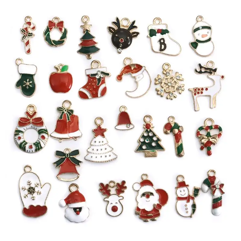 Christmas Alloy Pendants Charms Mixed Elk Tree Hat Snow Man Keychain Pendant Jewelry Making Accessory
Christmas Alloy Pendants Charms Mixed Elk Tree Hat Snow Man Keychain Pendant Jewelry Making Accessory