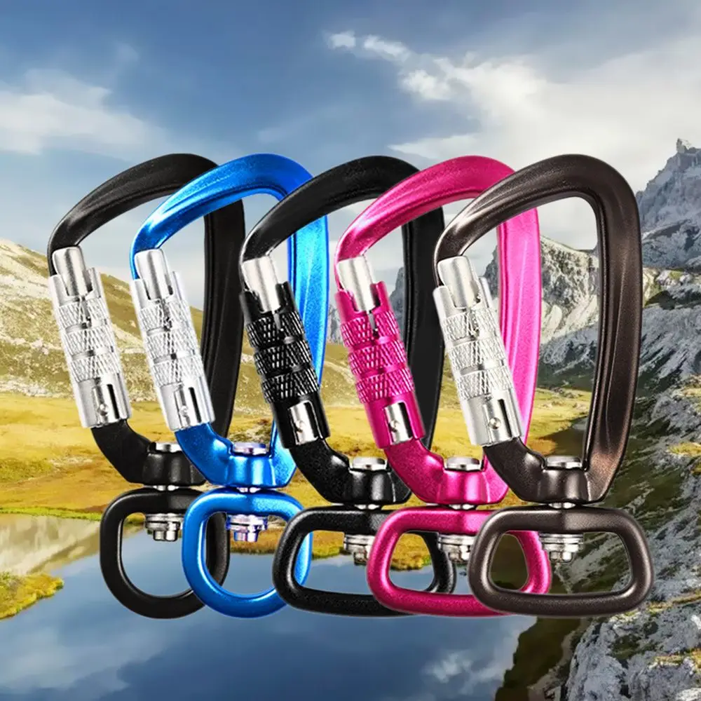 Aluminum D Shape Mountaineering Protective Equipment Professional Carabiner Security Master Lock Climbing Key Hooks
Aluminum D Shape Mountaineering Protective Equipment Professional Carabiner Security Master Lock Climbing Key Hooks