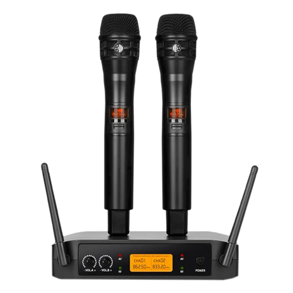 Professional Handheld UHF Wireless Microphone Handheld Microphone KTV Microphone Wireless Microphone(US Plug)
Professional Handheld UHF Wireless Microphone Handheld Microphone KTV Microphone Wireless Microphone(US Plug)