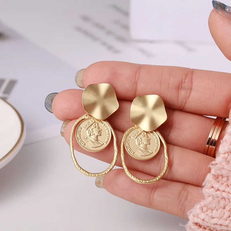 Earrings Fashion Jewelry 2021 Stainless Steel Earrings Ladies Korean Fashion Simple and Versatile Temperament Coin Earrings
Earrings Fashion Jewelry 2021 Stainless Steel Earrings Ladies Korean Fashion Simple and Versatile Temperament Coin Earrings