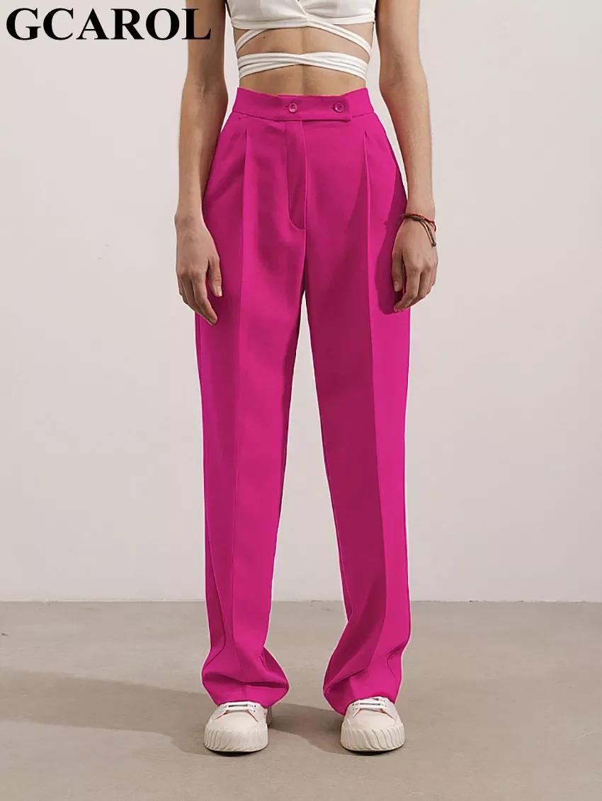 2022NEW 2022 Spring Women High Waist 2 Button Trousers Folded Minimalist Elegant Office Straight Suit Pants Euro Style Chic Pant
2022NEW 2022 Spring Women High Waist 2 Button Trousers Folded Minimalist Elegant Office Straight Suit Pants Euro Style Chic Pant