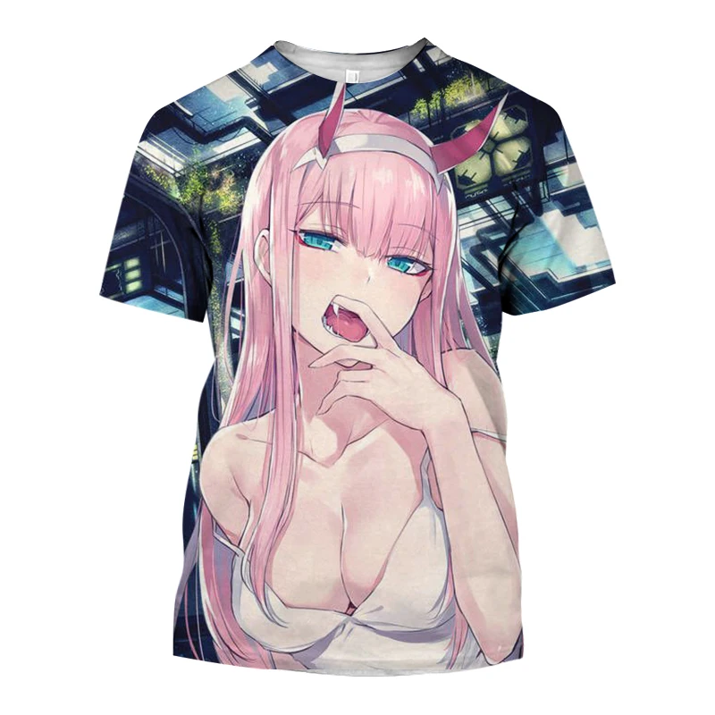 2023 New Summer Popular Menswear Anime Darling In The Franxx Sexy Girl 3D Men T-shirt Fashion Casual women Short Sleeve Top Boy
2023 New Summer Popular Menswear Anime Darling In The Franxx Sexy Girl 3D Men T-shirt Fashion Casual women Short Sleeve Top Boy