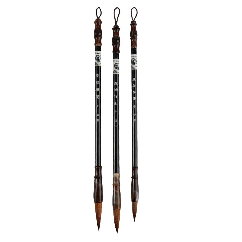 3 Pcs Chinese Calligraphy Brush Tool Accessory Writing Pen Wolf Hair Pens Student
3 Pcs Chinese Calligraphy Brush Tool Accessory Writing Pen Wolf Hair Pens Student