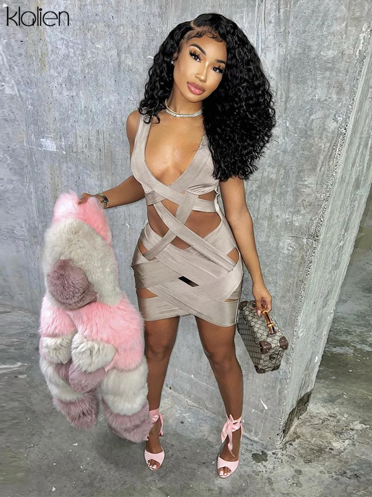KLALIEN Fashion Sexy Hollow Out Mini Bodycon Dresses Women Y2K Streetwear Slim Stretch Solid Wild Basic Activewear Summer New
KLALIEN Fashion Sexy Hollow Out Mini Bodycon Dresses Women Y2K Streetwear Slim Stretch Solid Wild Basic Activewear Summer New