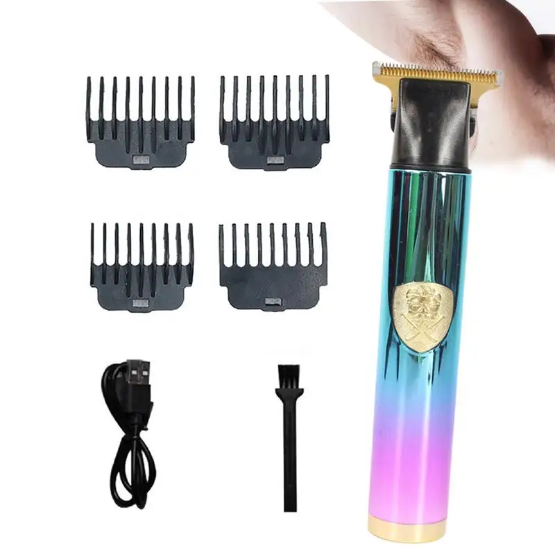T9 Electric Hair Clipper Rechargeable Embossed Beard Trimmer For Men Cordless T-Blade Hair Trimmer With 4 Guide Comb
T9 Electric Hair Clipper Rechargeable Embossed Beard Trimmer For Men Cordless T-Blade Hair Trimmer With 4 Guide Comb