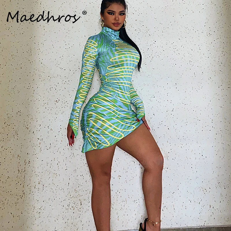 Women O Neck Long Sleeve Print Bodycon Mini Prom Dress Fall Ladies Elegant Party Club Clothes Asymmetrical Sexy Female Dress
Women O Neck Long Sleeve Print Bodycon Mini Prom Dress Fall Ladies Elegant Party Club Clothes Asymmetrical Sexy Female Dress