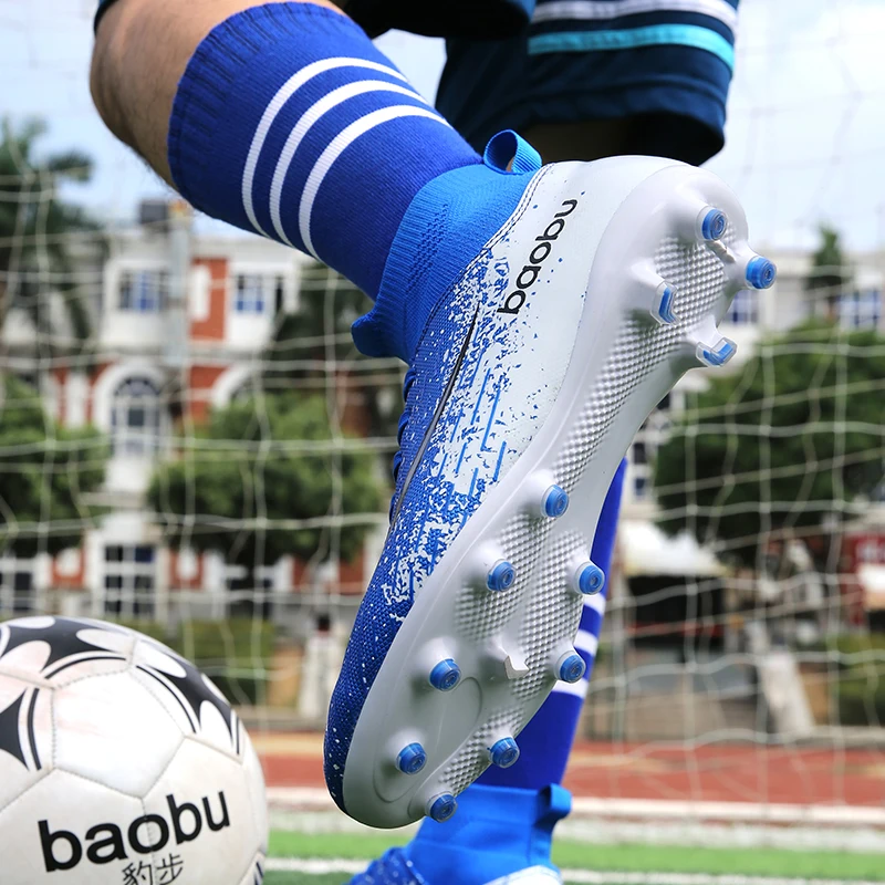 Men's Football Shoes High-top Non-slip TF/FG Football Sneakers Soft Indoor Turf Futsal Children's Parent-child Football Shoes
Men's Football Shoes High-top Non-slip TF/FG Football Sneakers Soft Indoor Turf Futsal Children's Parent-child Football Shoes