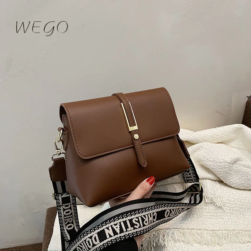 Retro Style Bag Handbag New Fashion Simple Shoulder Bag Texture Wide Shoulder Strap Slung Small Square Bag
Retro Style Bag Handbag New Fashion Simple Shoulder Bag Texture Wide Shoulder Strap Slung Small Square Bag
