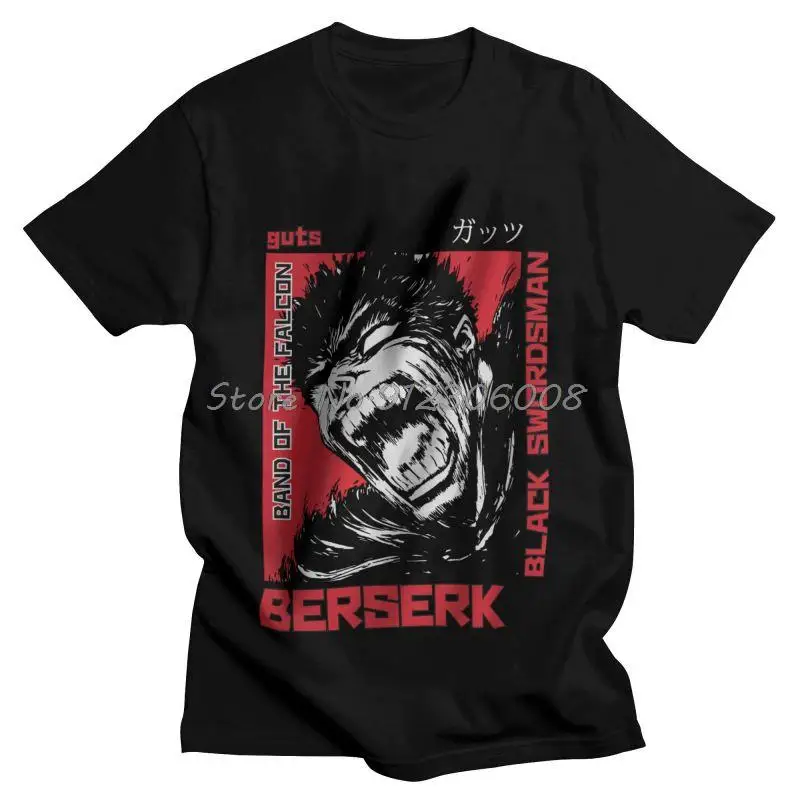 Furious Gattsu Berserk Anime Lovers T Shirts Men Short Sleeve Cotton T-shirt Byronic Hero Guts Tees Top Novelty Tshirt Gift
Furious Gattsu Berserk Anime Lovers T Shirts Men Short Sleeve Cotton T-shirt Byronic Hero Guts Tees Top Novelty Tshirt Gift