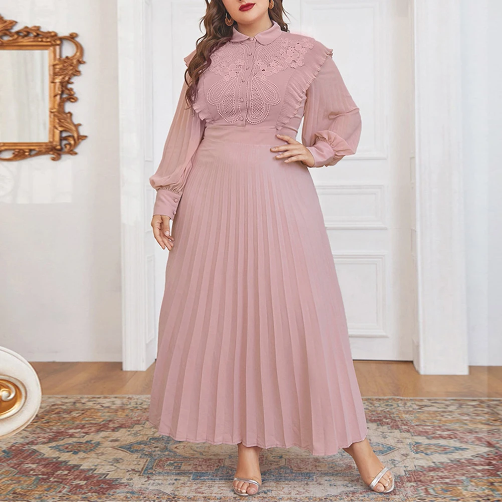 Women Plus Size Maxi Long Dresses Long Sleeve Soild Color Evening Party Dress Arabic Turkey African Evening Party Dress L -4XL
Women Plus Size Maxi Long Dresses Long Sleeve Soild Color Evening Party Dress Arabic Turkey African Evening Party Dress L -4XL