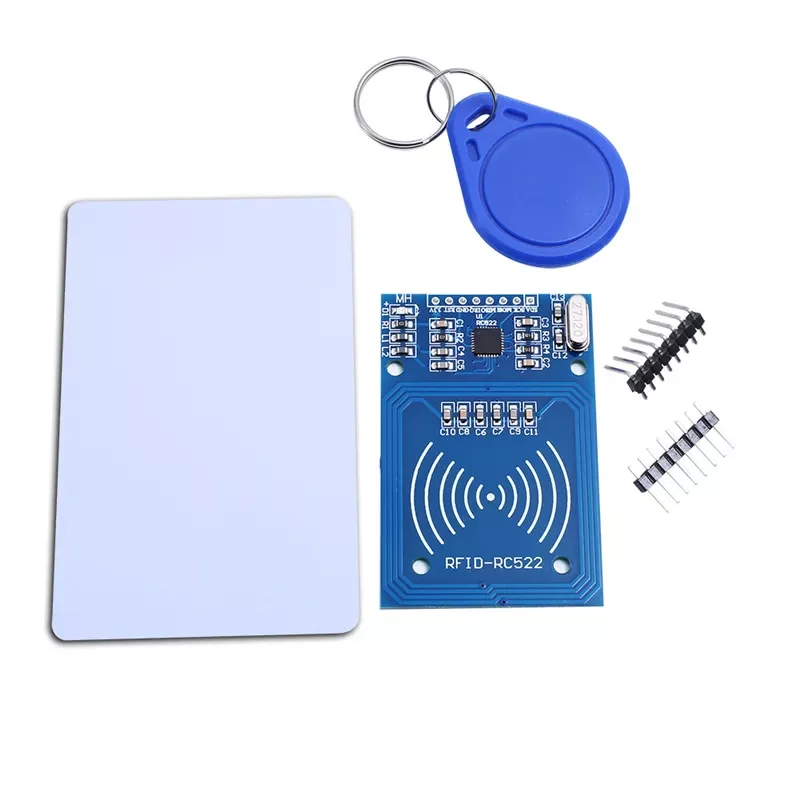 

Quality MFRC-522 RC522 RFID NFC Reader RF IC Card Inductive Sensor Module For Arduino Module + S50 NFC Card + NFC Key Ring
