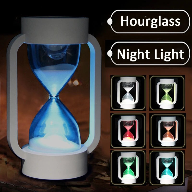 LED Induction Hourglass Sleep Light Timers Sand Clock Lamp For Bedroom Living Room Home Decoration Creative Night Lights
LED Induction Hourglass Sleep Light Timers Sand Clock Lamp For Bedroom Living Room Home Decoration Creative Night Lights