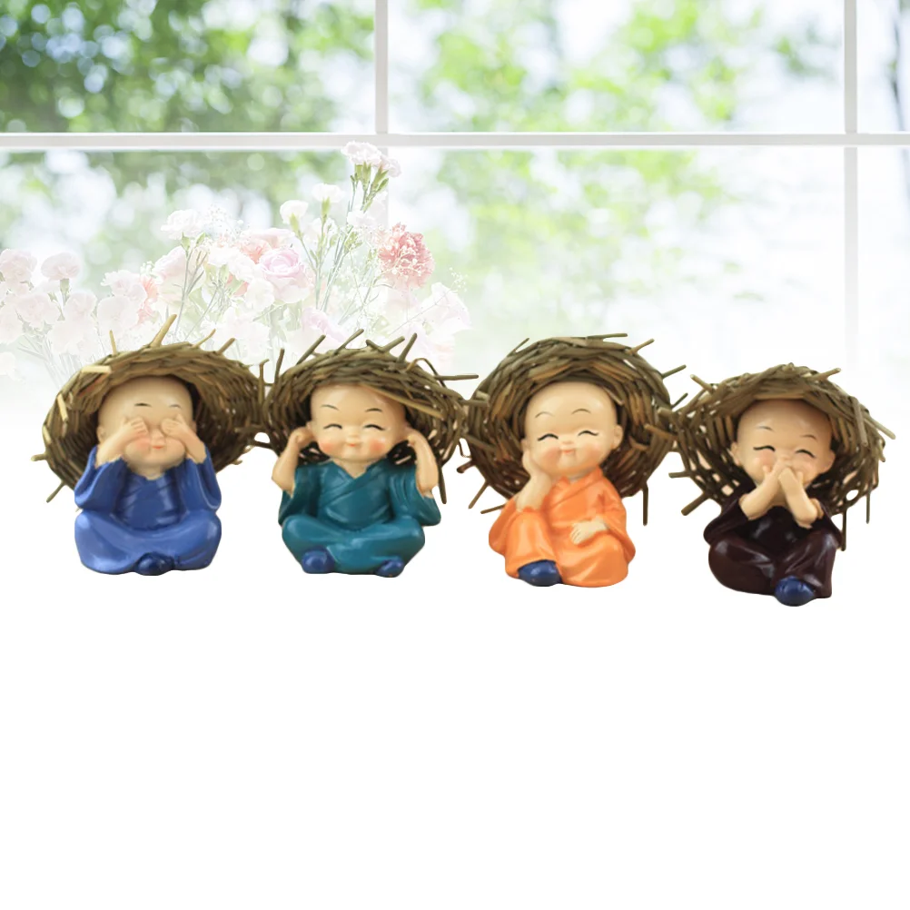4PCS/Set Decorative Cute Hat KongFu Monk Home Decor Car Interior Display Decoration
4PCS/Set Decorative Cute Hat KongFu Monk Home Decor Car Interior Display Decoration
