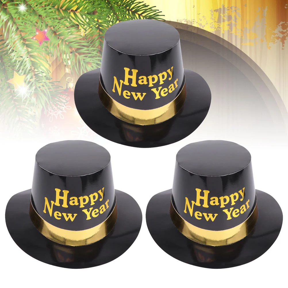 New Year Hats Party Hat Years Happyeve Paper Prop Magician Favors Tophat Clown Cap Decorations Supplies Black Headbands Kids 
New Year Hats Party Hat Years Happyeve Paper Prop Magician Favors Tophat Clown Cap Decorations Supplies Black Headbands Kids