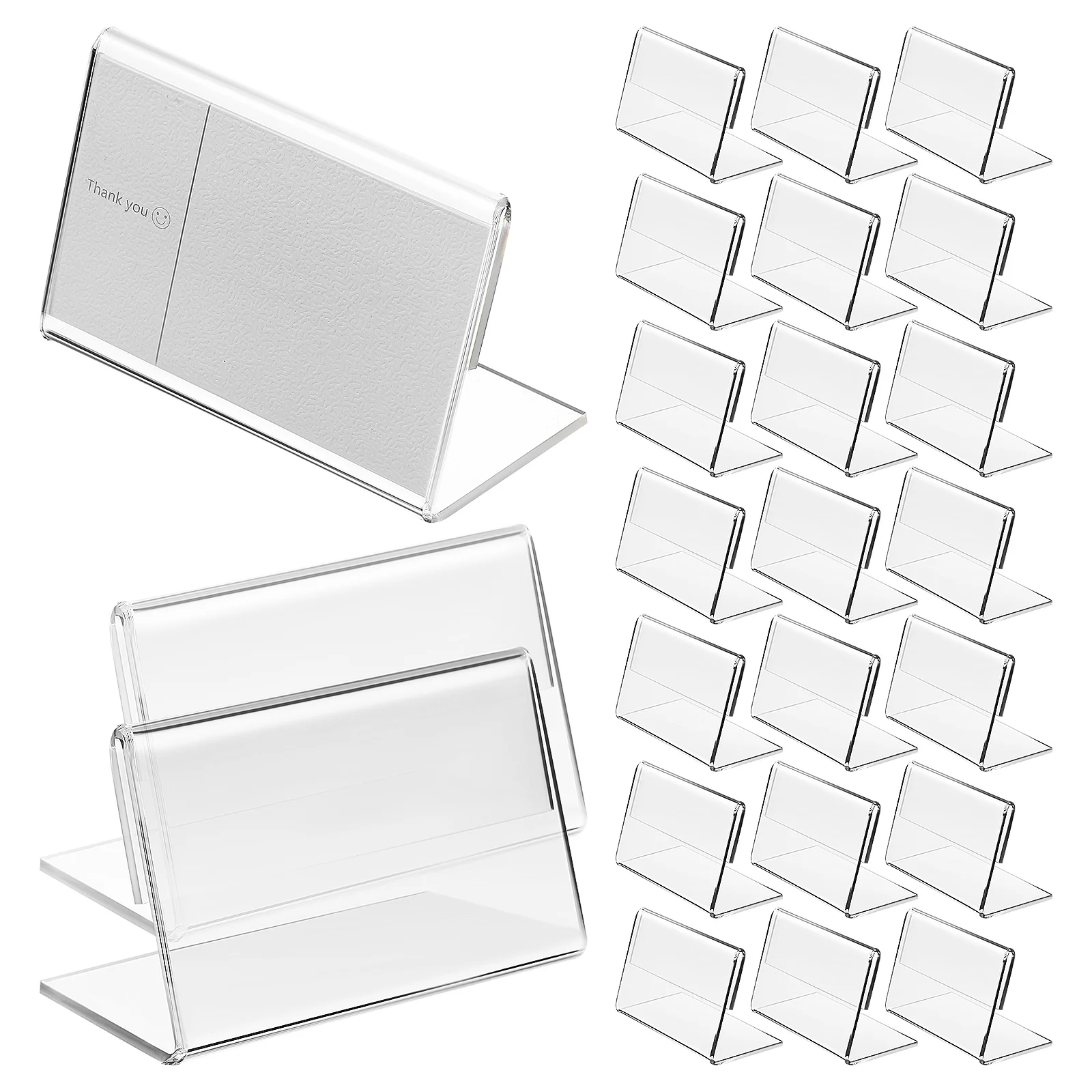 40 Pcs Sign Holders Card Display Stand Market Stall Display Card Stand Place Card Holders Price Holders
40 Pcs Sign Holders Card Display Stand Market Stall Display Card Stand Place Card Holders Price Holders