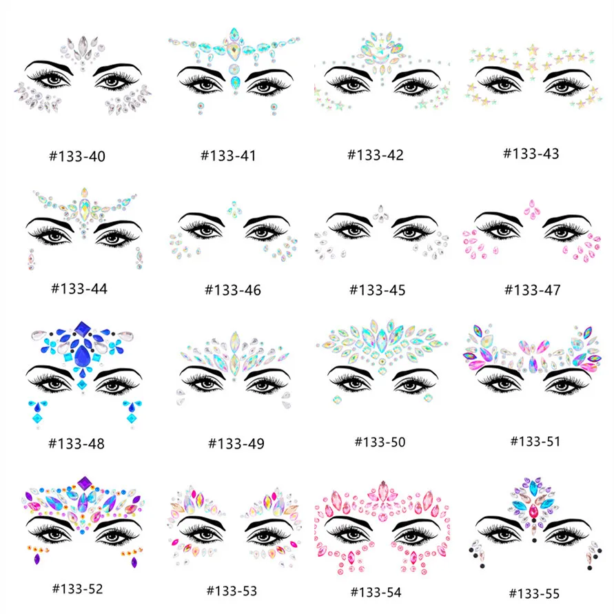 3D Sexy face tattoo stickers Temporary tattoos glitter fake tattoo rhinestones for woman Party face Jewels tatoo
3D Sexy face tattoo stickers Temporary tattoos glitter fake tattoo rhinestones for woman Party face Jewels tatoo