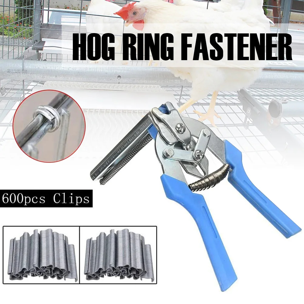 Animal Cage Hog Ring Pliers Tool and 600pcs M Clips Staples Chicken Mesh Upholstery Repair Tool Cage Wire Fencing Caged Clamp
Animal Cage Hog Ring Pliers Tool and 600pcs M Clips Staples Chicken Mesh Upholstery Repair Tool Cage Wire Fencing Caged Clamp