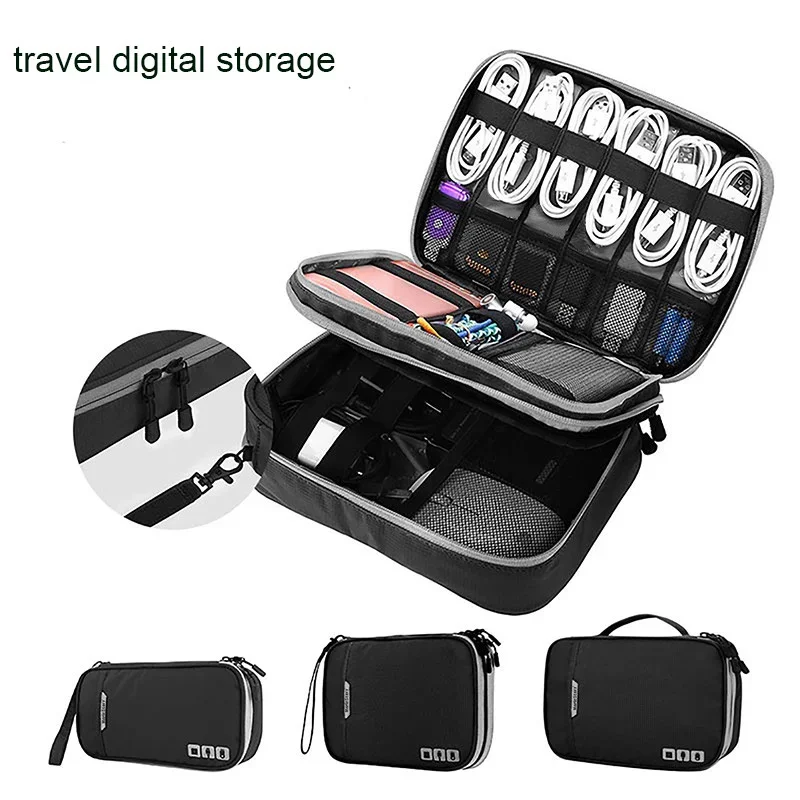 Double Layer USB Cable Hard Drive Case Electronics Accessory Organizer iPad Tablet Cellphone Holder Travel Carrying Storage Bag
Double Layer USB Cable Hard Drive Case Electronics Accessory Organizer iPad Tablet Cellphone Holder Travel Carrying Storage Bag