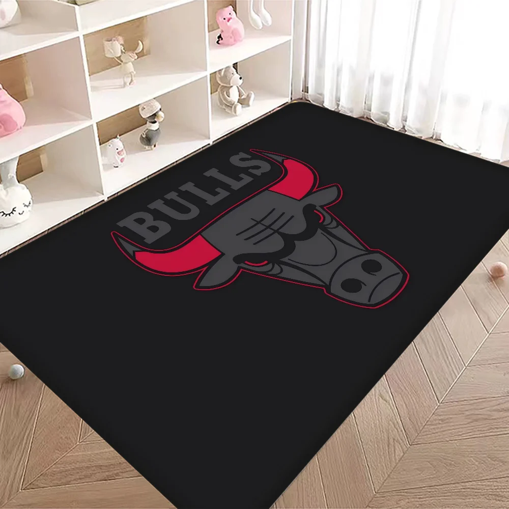 C-Chicago B-Bulls Floor Mat INS Style Soft Bedroom House Laundry Room Anti-skid Household Carpets