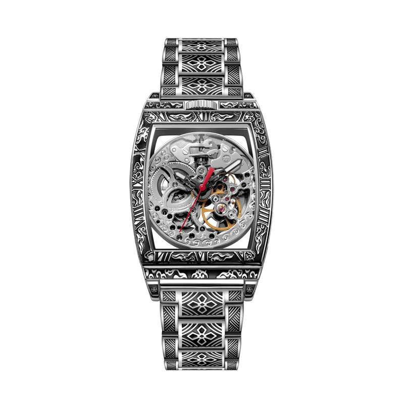 Transparent Hollow Tourbillon Automatic Mechanical Watch Men Fashion Carving Stainless Steel Watches Mens Waterproof Wristwatch
Transparent Hollow Tourbillon Automatic Mechanical Watch Men Fashion Carving Stainless Steel Watches Mens Waterproof Wristwatch