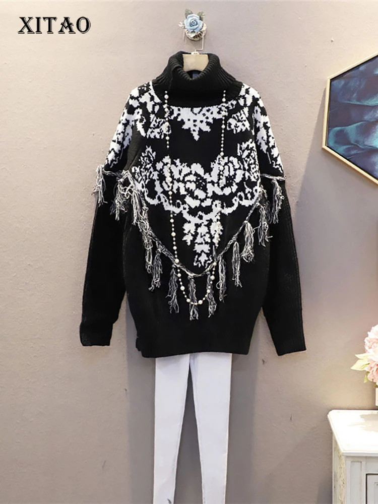 XITAO Patchwork Tassel Knitted Pullover Sweater Women 2021 Winter Casual Fashion New Style Temperament Women Clothes ZY1528
XITAO Patchwork Tassel Knitted Pullover Sweater Women 2021 Winter Casual Fashion New Style Temperament Women Clothes ZY1528