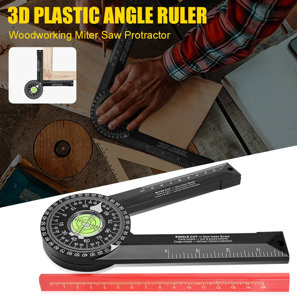 Miter Saw Protractor Accurate Rust-Proof Angle Finder with Laser Engraved Scales Angle Gauge for Carpentry Plumbing Woodworking
Miter Saw Protractor Accurate Rust-Proof Angle Finder with Laser Engraved Scales Angle Gauge for Carpentry Plumbing Woodworking