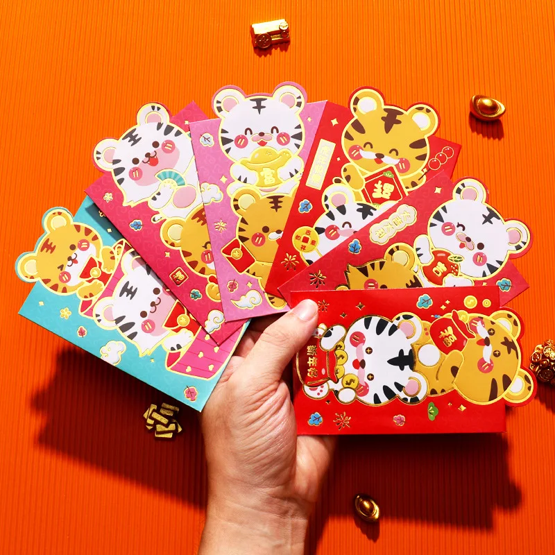 2022 Year of The Tiger Small Red Envelope Red Packet Personality Cute Cartoon Chinese New Year Spring Festival Lucky Money
2022 Year of The Tiger Small Red Envelope Red Packet Personality Cute Cartoon Chinese New Year Spring Festival Lucky Money