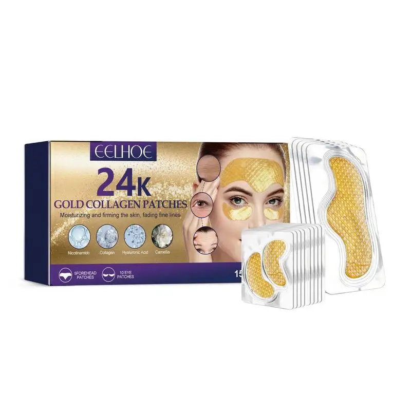 Anti Wrinkles Patches Frownies Facial Patches Forehead With 24k Gold Collagens 15PCS Wrinkles Patch For Fading Fine Lines
Anti Wrinkles Patches Frownies Facial Patches Forehead With 24k Gold Collagens 15PCS Wrinkles Patch For Fading Fine Lines