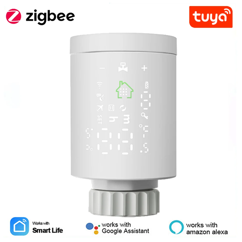 Умный привод радиатора Tuya ZigBee3.0 программируемый термостатический клапан