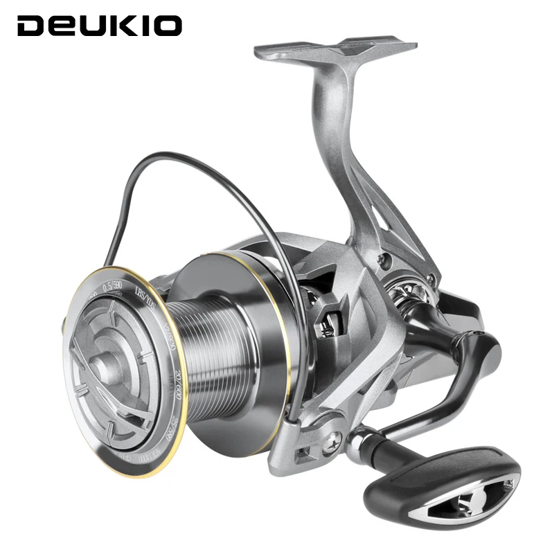 DEUKIO NGK8000-12000 6+1BB All Metal Spinning Reel 4.8:1 Gear Ratio 30KG Max Drag Water Resistance Saltwater Carp Fishing Reel
DEUKIO NGK8000-12000 6+1BB All Metal Spinning Reel 4.8:1 Gear Ratio 30KG Max Drag Water Resistance Saltwater Carp Fishing Reel