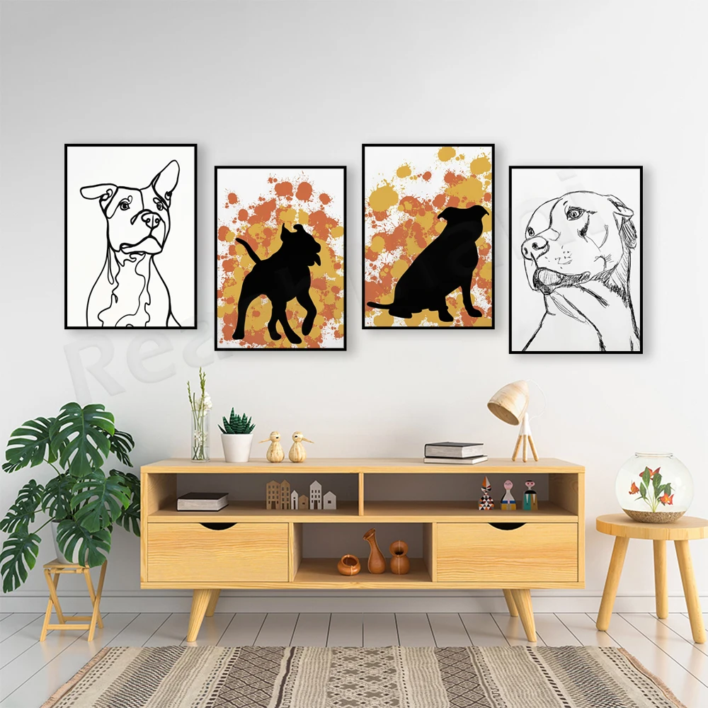 American Pitbull Terrier line poster, Pitbull portrait pencil drawing print, Nordic Scandinavian decoration, Pitbull silhouette
American Pitbull Terrier line poster, Pitbull portrait pencil drawing print, Nordic Scandinavian decoration, Pitbull silhouette