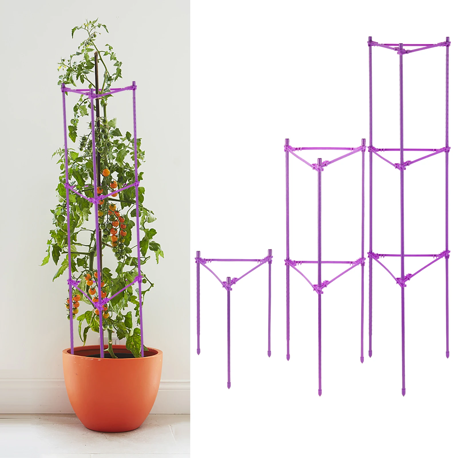 Tomato Cages For Garden Adjustable Stake Arms Garden Plants Stakes Climbing Trellis Ergonomic Deformable Plant Supports Promote
Tomato Cages For Garden Adjustable Stake Arms Garden Plants Stakes Climbing Trellis Ergonomic Deformable Plant Supports Promote