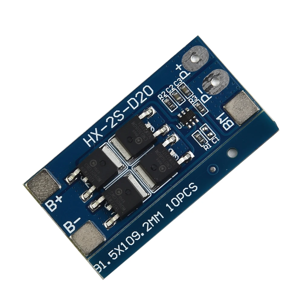 HX-2S-D20 2S 7.4V Lithium Battery Protection Board 13A WorkingCurrent 20A Protection Board For 12V Electronic Power Supply
HX-2S-D20 2S 7.4V Lithium Battery Protection Board 13A WorkingCurrent 20A Protection Board For 12V Electronic Power Supply