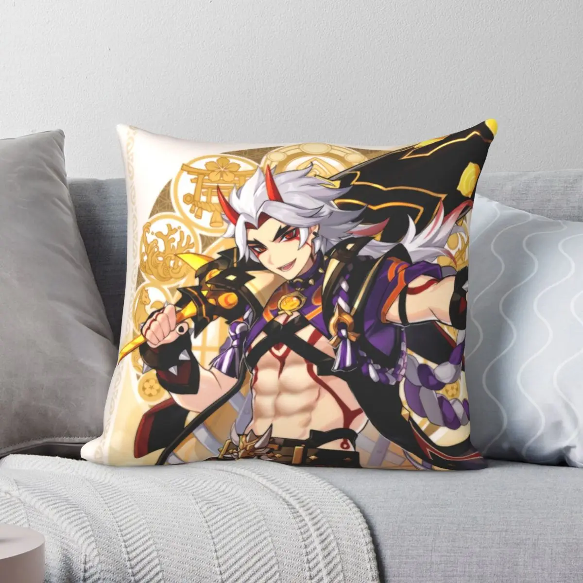 Arataki Itto Genshin Impact Square Pillowcase Polyester Linen Velvet Printed Zip Decor Pillow Case Car Cushion Cover
Arataki Itto Genshin Impact Square Pillowcase Polyester Linen Velvet Printed Zip Decor Pillow Case Car Cushion Cover