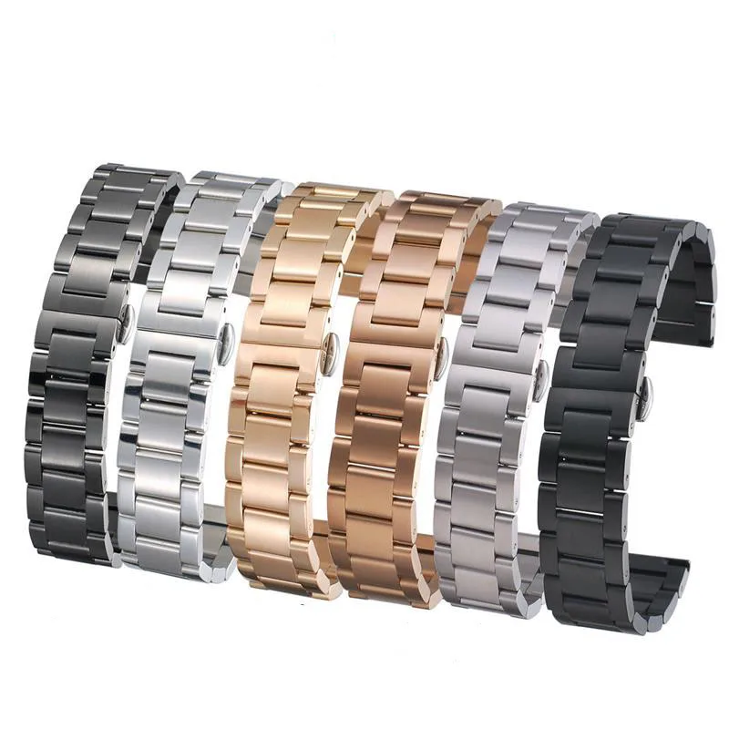 Watch Accessories Three Beads Solid Stainless Steel Solid Quick Release Active Ear Watch Strap Men Watch Steel Chain 16- 26mm
Watch Accessories Three Beads Solid Stainless Steel Solid Quick Release Active Ear Watch Strap Men Watch Steel Chain 16- 26mm