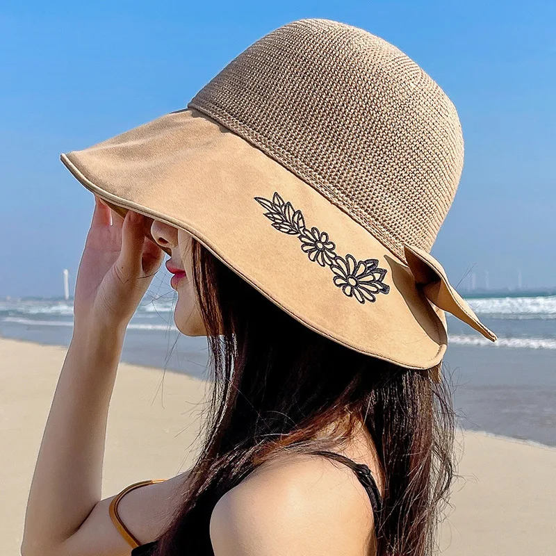 Japanese And Korean Embroidered Floret Sun Hat Breathable Leisure Big Brim Fisherman Hat Women's Seaside Holiday Sun Hat
Japanese And Korean Embroidered Floret Sun Hat Breathable Leisure Big Brim Fisherman Hat Women's Seaside Holiday Sun Hat