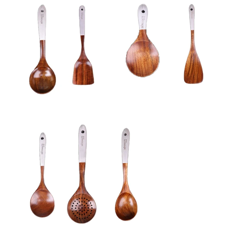 Solid Wood Cooking Tool Set Eco-Friendly Teak Spatula Rice Scoop Environmental Protection Tableware Kitchen Supplies
Solid Wood Cooking Tool Set Eco-Friendly Teak Spatula Rice Scoop Environmental Protection Tableware Kitchen Supplies