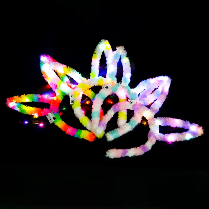 5Pcs Bunny Ear Hairbands LED Plush 14 LEDs Soft Party Headband Costume Hair Hoop For Women Girl Rabbit Ears LED Lights Headbands
5Pcs Bunny Ear Hairbands LED Plush 14 LEDs Soft Party Headband Costume Hair Hoop For Women Girl Rabbit Ears LED Lights Headbands