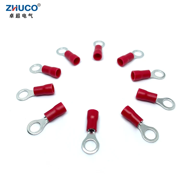 100pcs RVS1.25-5 Ring Round Red Pre-Insulating Electrical Copper Wire Connector 22-16 AWG Cable Crimp Terminal 0.5-1.5mm2
100pcs RVS1.25-5 Ring Round Red Pre-Insulating Electrical Copper Wire Connector 22-16 AWG Cable Crimp Terminal 0.5-1.5mm2