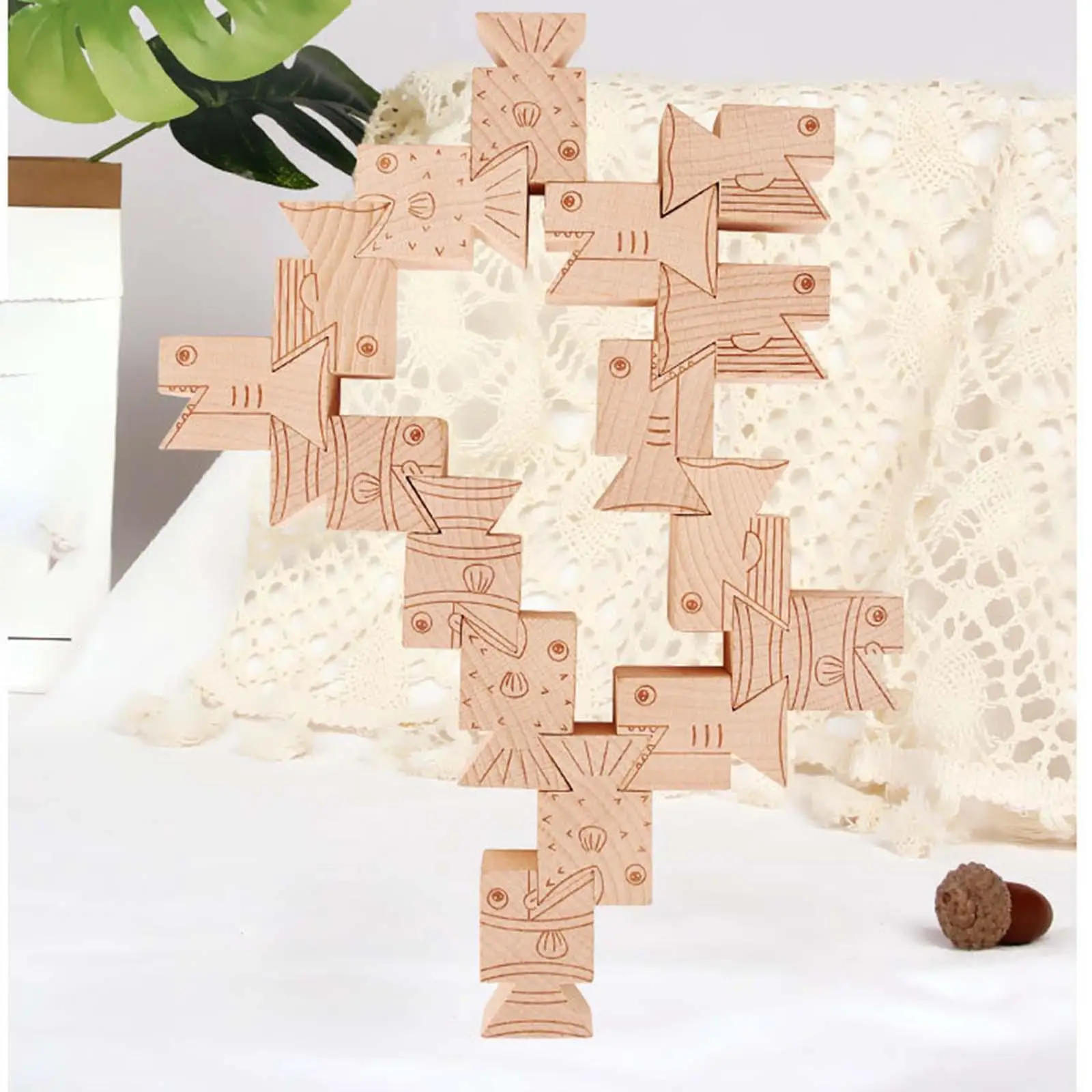 16 Pieces Montessori Blocks Stacking Wooden Balance Block Set for Kids Preschool Early Educational Toy Learning Activities
16 Pieces Montessori Blocks Stacking Wooden Balance Block Set for Kids Preschool Early Educational Toy Learning Activities