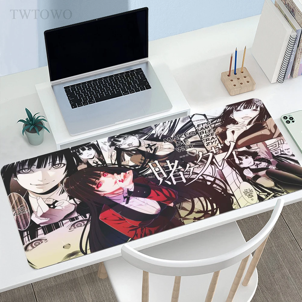 

Anime Kakegurui Yumeko Jabami Mousepad Home Custom Computer keyboard pad MousePads Desk Mats Anti-slip Gamer Carpet Table Mat