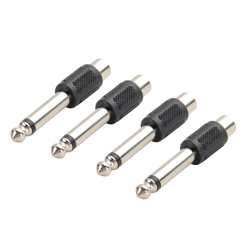 4Pcs RCA Female Jack To 6.35mm 1/4in Male Mono Plug Mic Audio Adapter Connector Mono Channel Microphone Audio Device Accessories
4Pcs RCA Female Jack To 6.35mm 1/4in Male Mono Plug Mic Audio Adapter Connector Mono Channel Microphone Audio Device Accessories