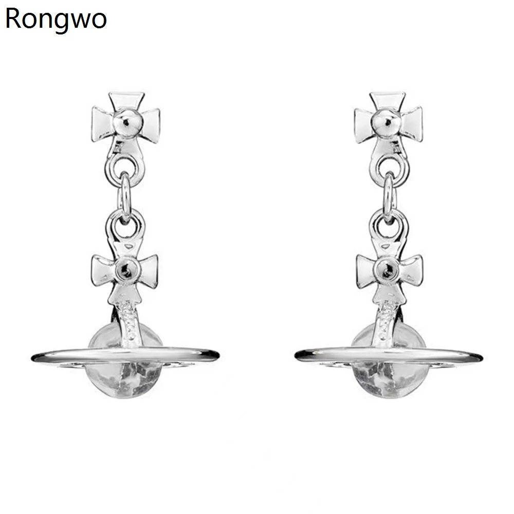 Rongwo 3D Saturn Planet Drop Earrings Aesthetic Glass Ball Saturn Dangle Earrings Trendy Jewelry Accessories for Women Girl
Rongwo 3D Saturn Planet Drop Earrings Aesthetic Glass Ball Saturn Dangle Earrings Trendy Jewelry Accessories for Women Girl