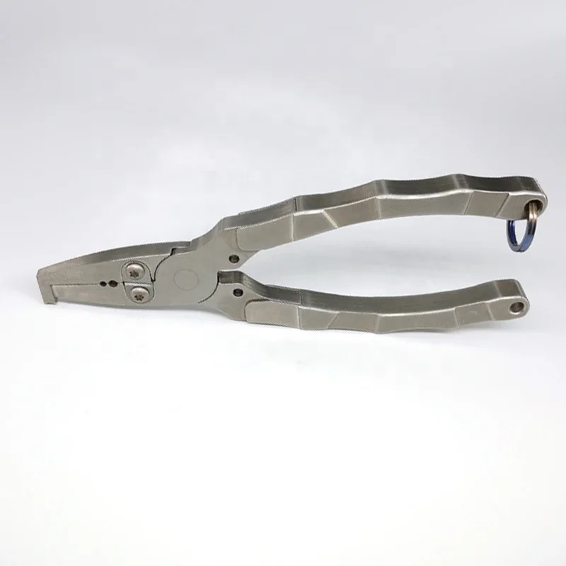 Newest material fishing pliers titanium alloy 145mm oem saltwater multifunctional fishing pliers
Newest material fishing pliers titanium alloy 145mm oem saltwater multifunctional fishing pliers